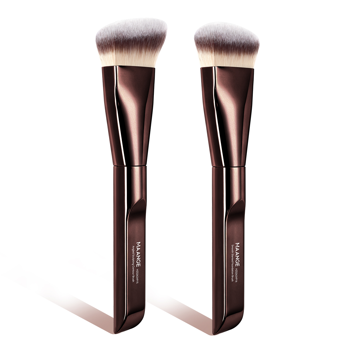 MAANGE Custom OEM&ODM 2PCS Makeup Brush Foundation Conture Concealer Loose Powder Blush Facial Professional Makeup Brush Set - 图片 1