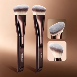MAANGE Custom OEM&ODM 2PCS Makeup Brush Foundation Conture Concealer Loose Powder Blush Facial Professional Makeup Brush Set - 图片 2